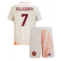 AS Roma Lorenzo Pellegrini #7 Auswärts Trikotsatz Kinder 2024-25 Kurzarm (+ Kurze Hosen)